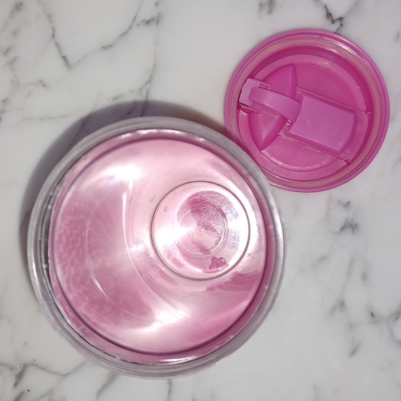 Lilly Pulitzer Hot Spot multi print Fall 2014 pink lid 16 oz Travel Cup - Picture 5 of 17